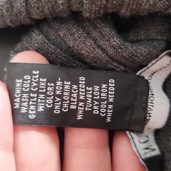 I.N.C International Concepts cowl sweater ribbed bodycon knit size L Large gray - Picture 6 of 10